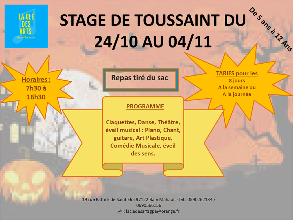 Stage de Toussaint 2022 