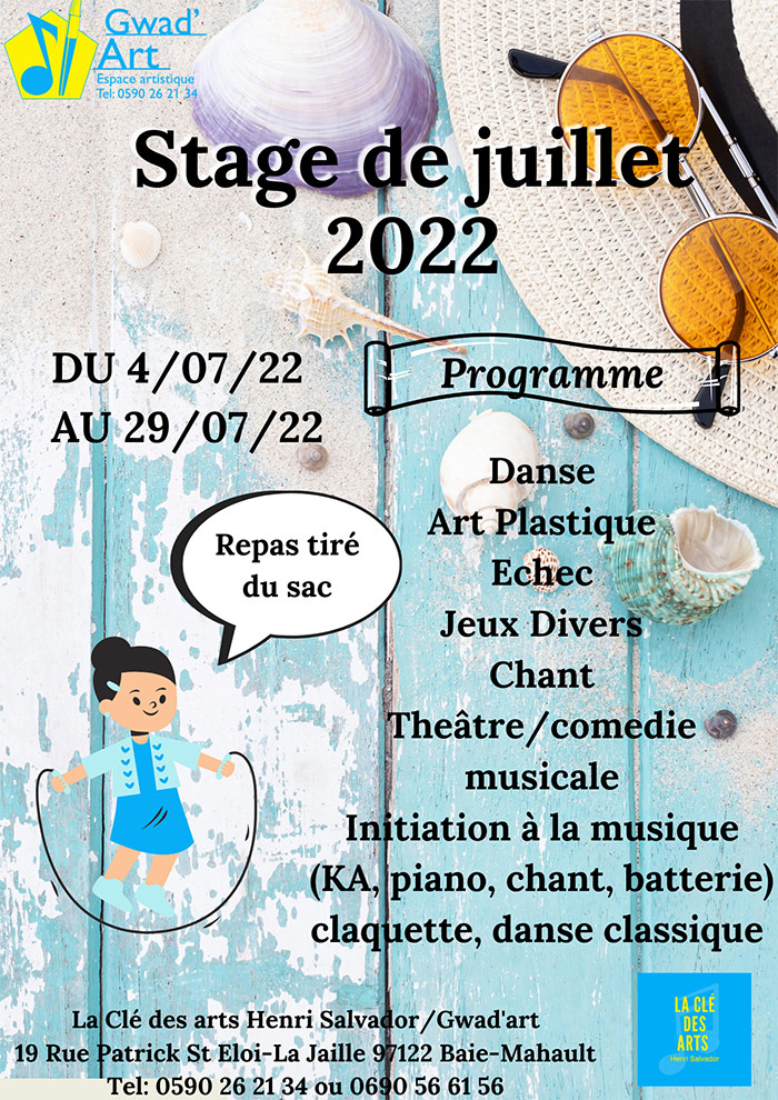 Stage Gwad'Art de juillet 2022 - Guadeloupe