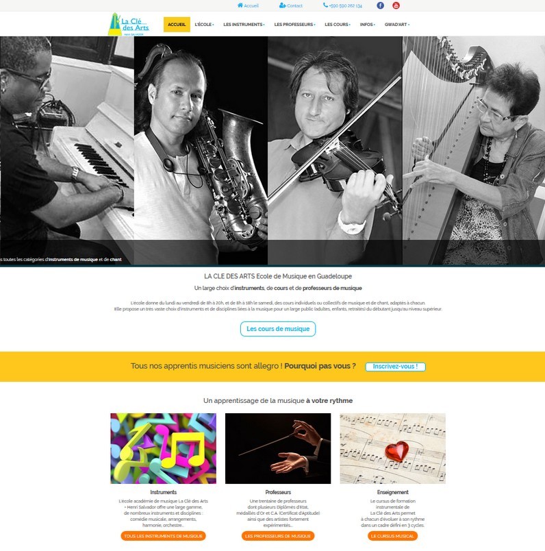 site web cle des arts guadeloupe